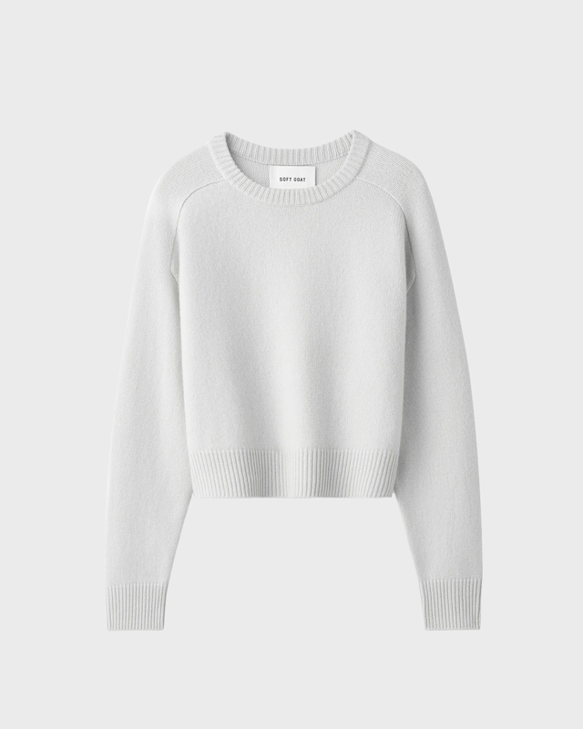 Soft Goat Top Cashmere Light Gray L