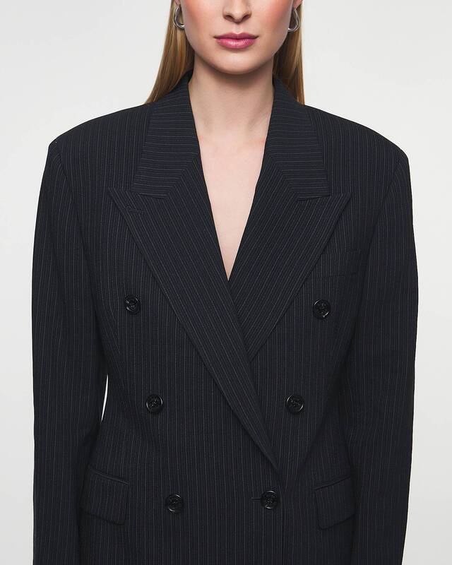 Acne Studios Kavaj Pinstripe Double Breasted  Svart 38