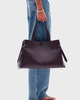 YUZEFI Gyoza Tote Pebble Bag  Black ONESIZE