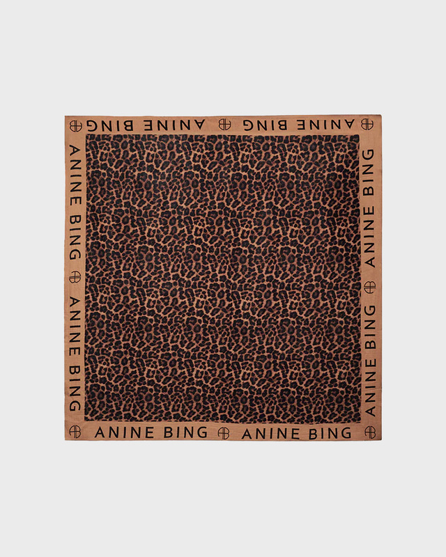 ANINE BING Sarong Eliza Tan and Leopard Leopard ONESIZE