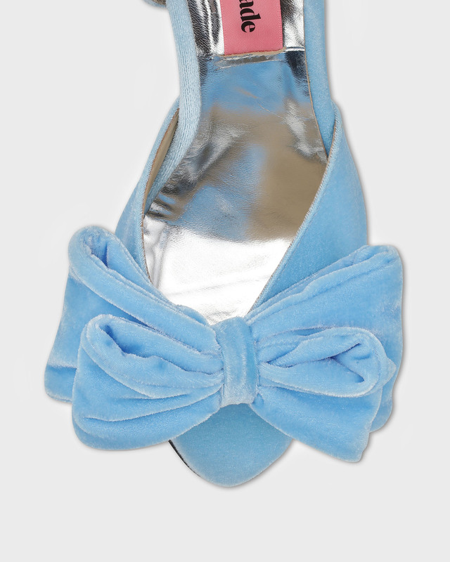 Custommade Maria Velvet Heel Blå EUR 39