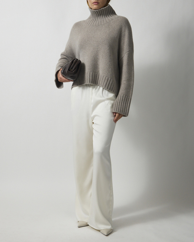 Soft Goat Genser Girlfriend Turtleneck Greige XL