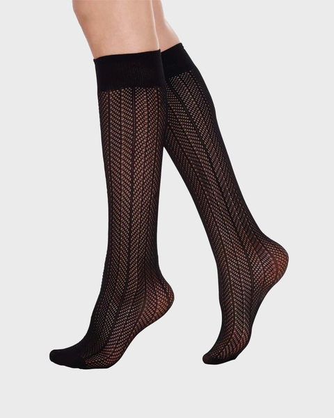 Astrid Net Knee-Highs Black ONESIZE 1