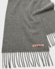 Acne Studios Fringe Wool Scarf Grå/brun ONESIZE