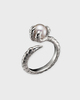 Maria Nilsdotter Ring Claw Pearl Silver 17mm
