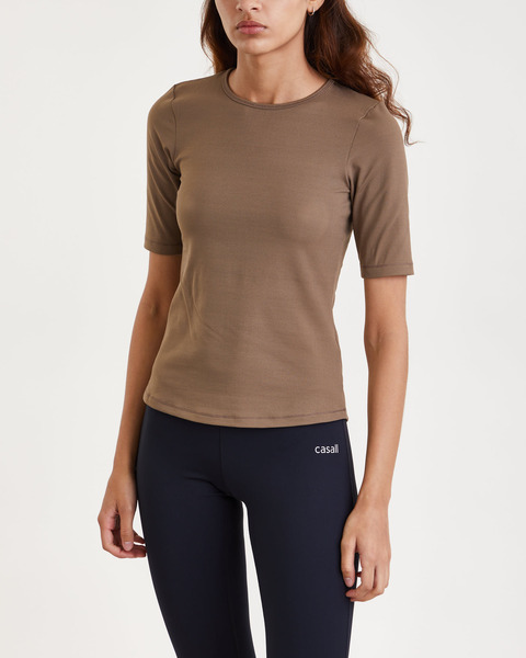 Rib Tee Brun 1