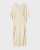 Malina Kaftan Janna Knitted V-Neck Maxi Pearl M