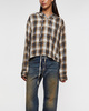 Acne Studios Overshirt Check Flannel Beige/svart 40