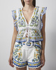 FARM Rio Bluse Emily Floral Tapestry Offwhite XS