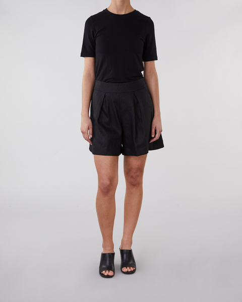 Linen Shorts Solone Svart 2