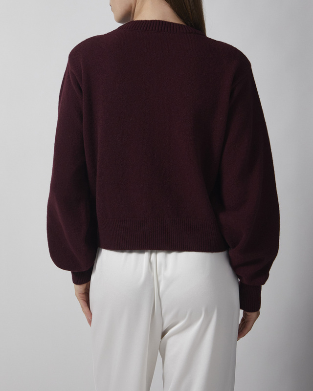 Wakakuu Icons Tröja Carbon Wool Cashmere Burgundy M