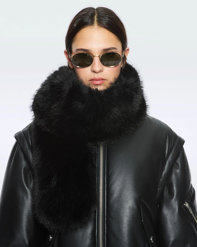 STAND STUDIO Scarf Lone Black ONESIZE