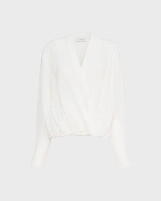 Sportmax Bluse Loose-Fit Pure Silk White IT 38 (EUR S)