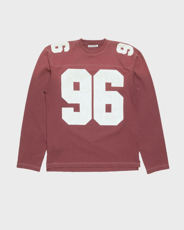 Acne Studios T-skjorte Logo Jersey Red XS-S