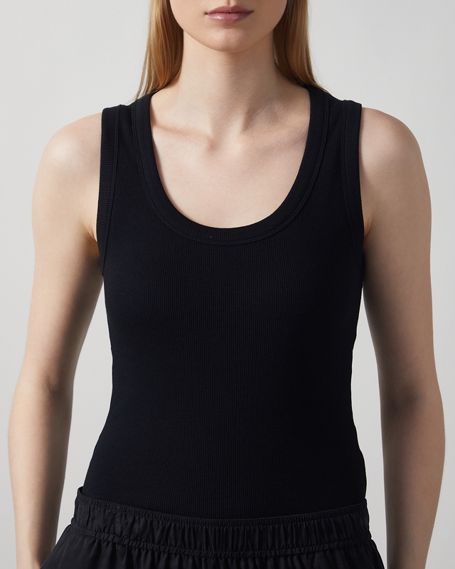 Wakakuu Icons Topp Biarritz Rib Tank Svart L