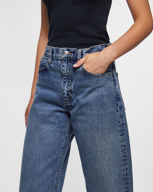 Frame Jeans The Bubble Crop KNOCK OUT RAW FRAY Washed blue 29