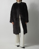 Almada Kappa Gemma Fur Leather Chocolate M