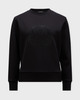 Moncler Sweatshirt Crystal Logo  Svart M