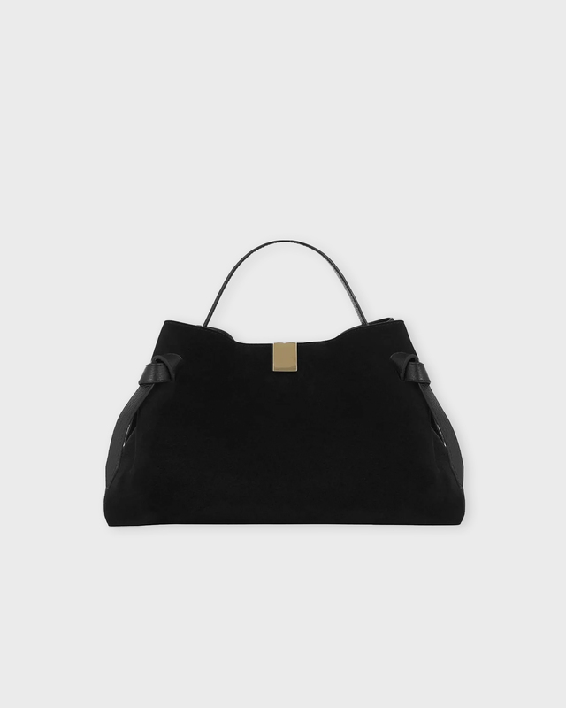 YUZEFI Bag Gyoza Suede Black Black ONESIZE