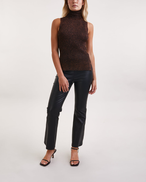 Top Sparkle Rib Highneck Koppar 1