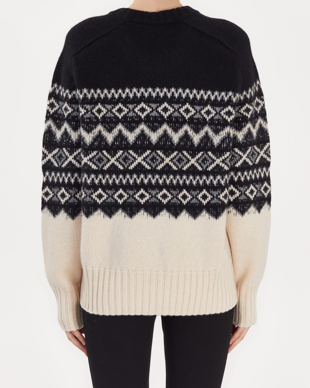 Khaite Sweater Mae Fairisle Svart L
