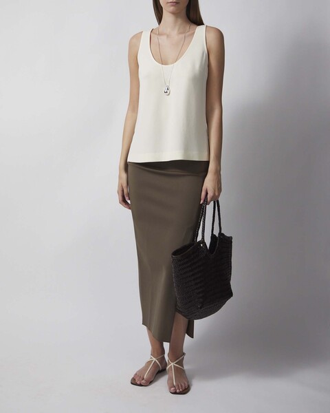 Skirt Fitted Midi Dark Green 2