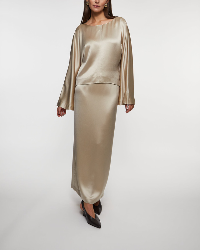 Wakakuu Icons Satinkjol Modena Long Beige L