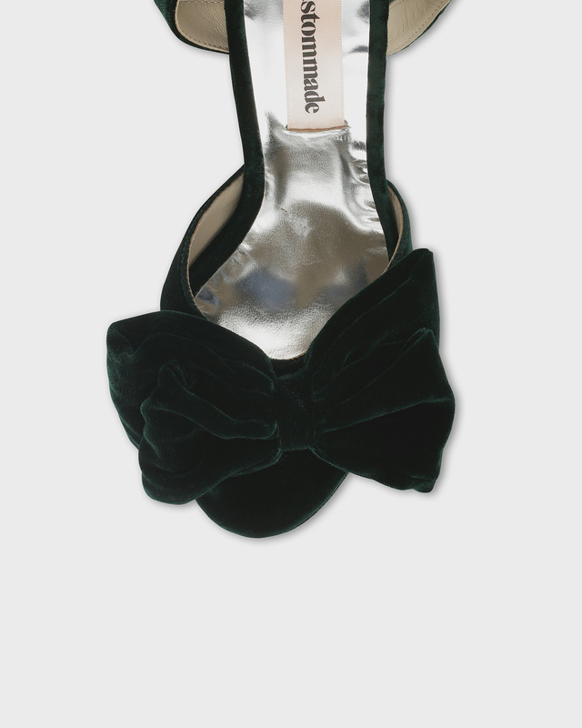 Custommade Heels Melody Velvet Green EUR 39
