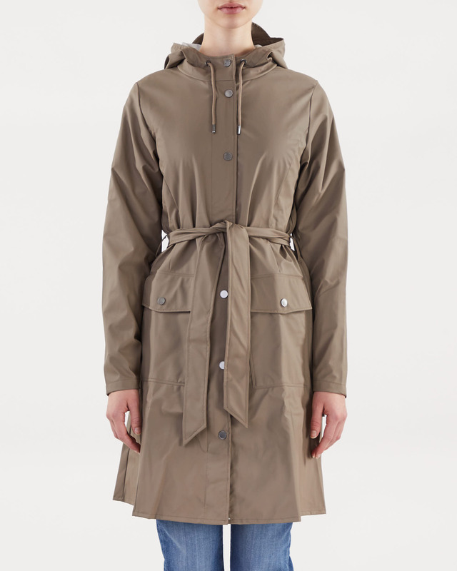 Rains Curve Jacket Taupe XS
