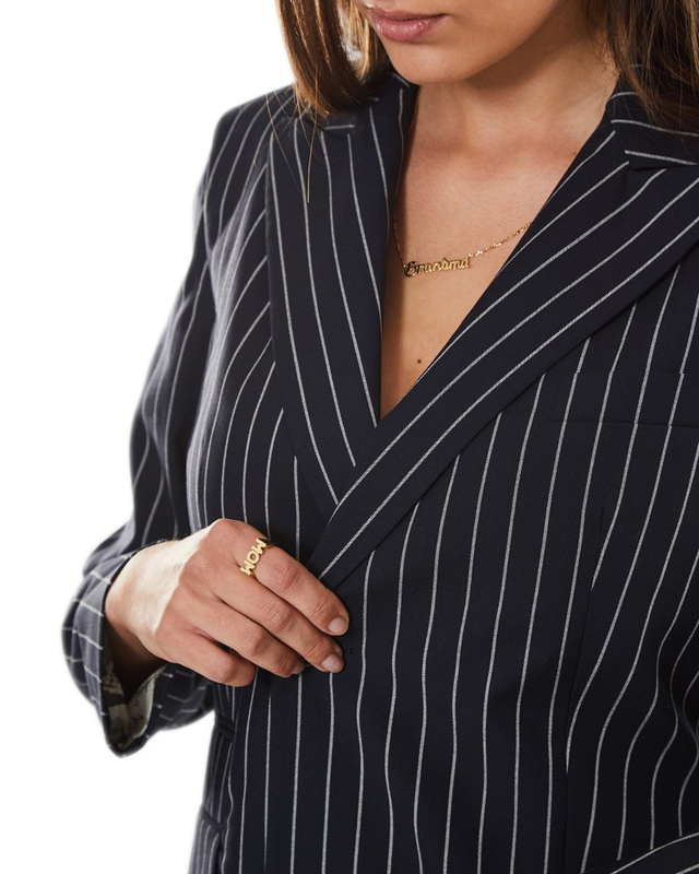 Maria Black Ring Mom Guld 56