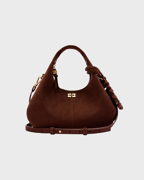 Bag Hobo Mini Recycled Suede Pelinova Brown ONESIZE 1
