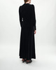 Ganni Dress Velvet Jersey Long Black 40