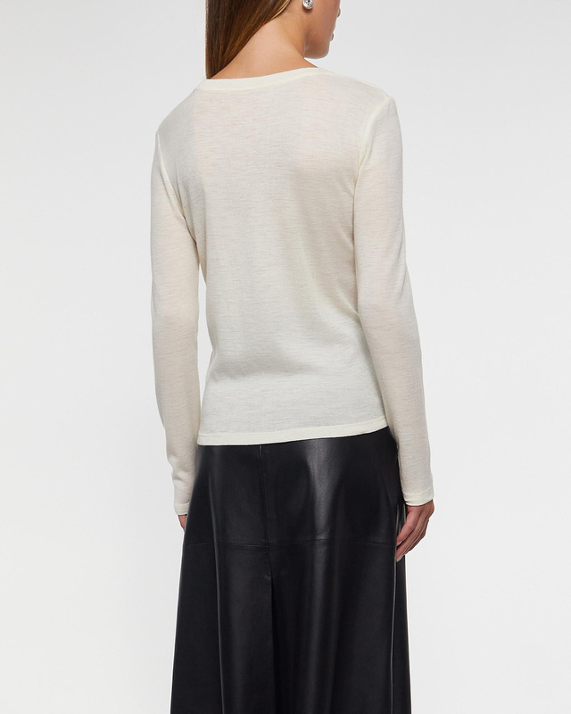 Wakakuu Icons Sweater Crew Neck Merino Wool Creme S