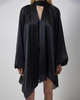 Malina Miniklänning Norea Lace Hem Satin Mini Black 36