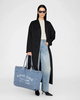 Anine Bing Bag Leo Denim Tote Blue ONESIZE