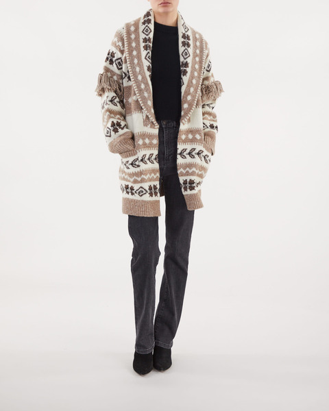 Knitted Cardigan with Fringe Vit 2