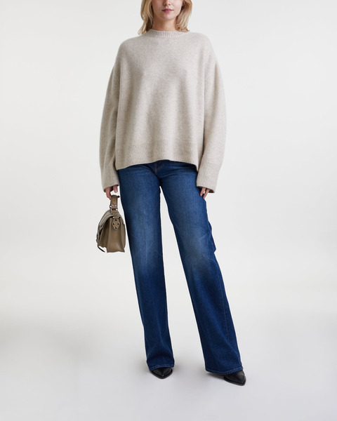 Tröja Cashmere Crewneck Beige 2