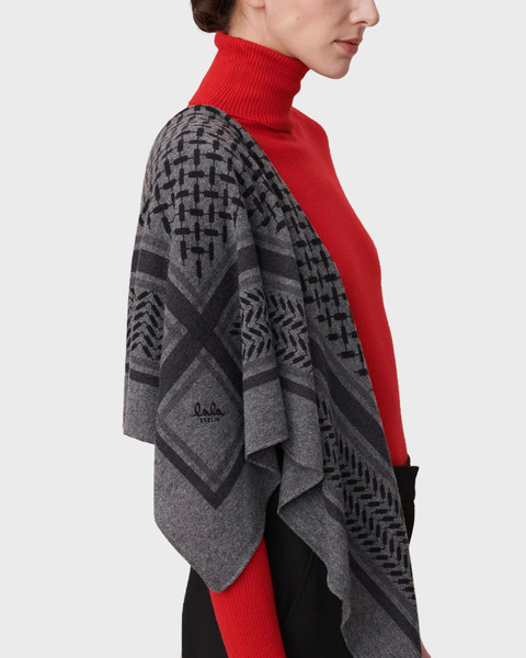 Scarf Triangle Trinity Classic M Grey melange ONESIZE 2