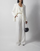 Max Mara Studio Bukser Linen Twill Natural IT 44 (EUR M-L)