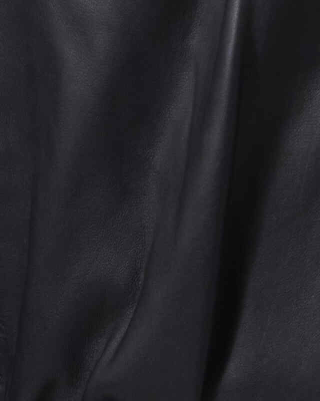 Wakakuu Icons Jacket Leather Funnel Neck Black L
