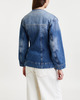 GANNI Kavaj Sparkle Logo Denim Fitted Blå 38