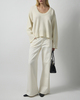 Dagmar Strikkegenser Soft Wool Scoop Knit Krem S