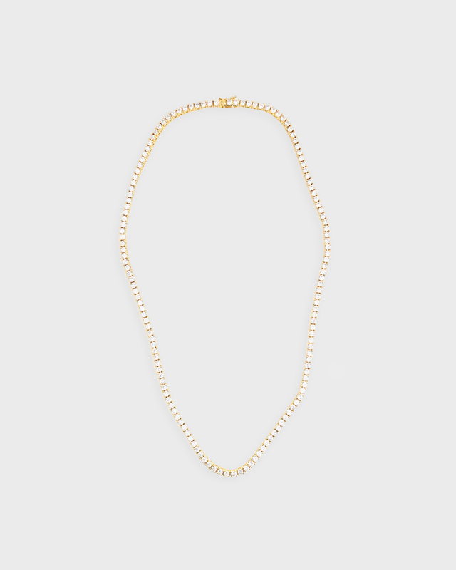 Izabel Display Necklace Tennis  White ONESIZE