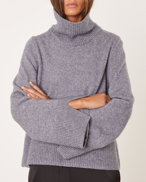 Knitted Wool Sweater Grey 1