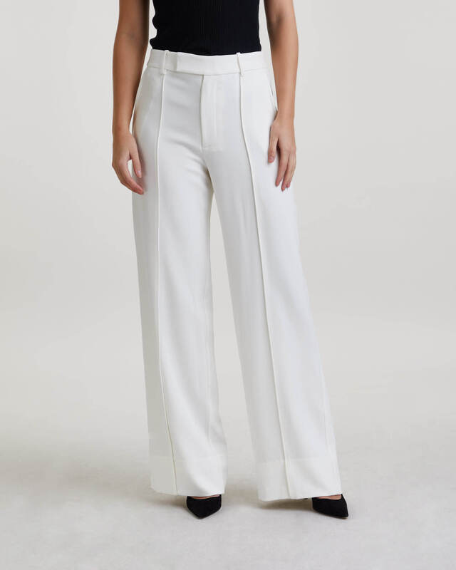 Proenza Schouler Byxor Weyes In Matte Viscose Crepe Vit US 2 ( EUR 34)