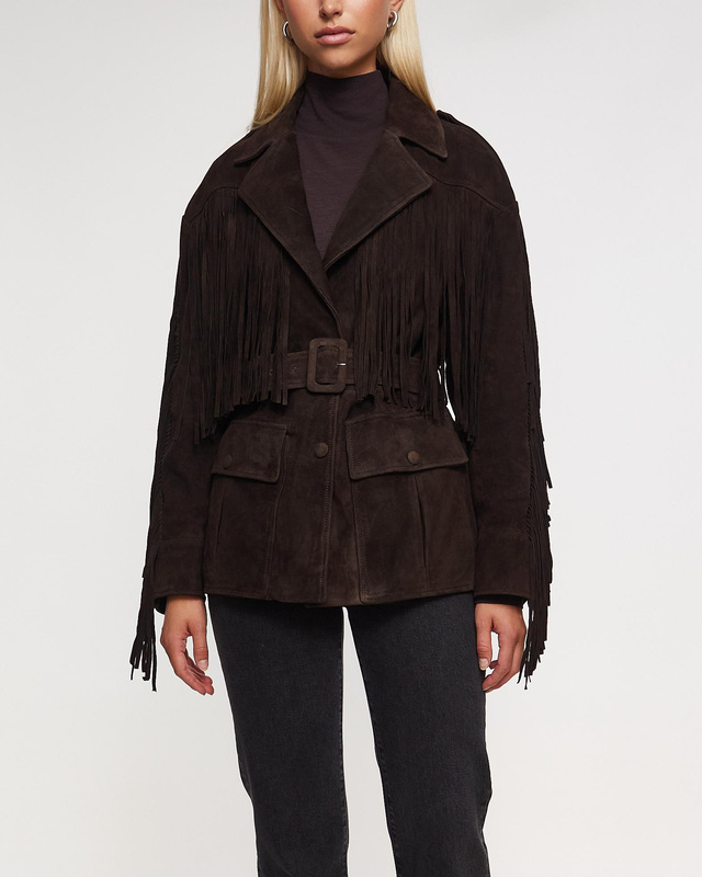 Nour Hammour Jacka Cassidy Suede Mocca M