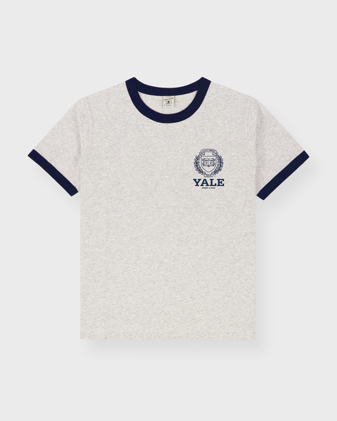 T-shirt Yale Crest Ringer  Grey 1