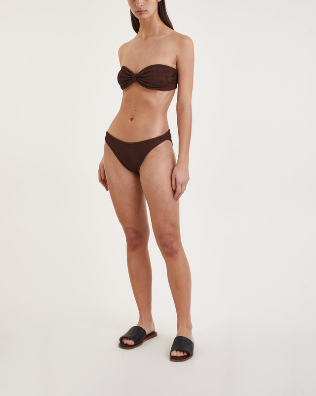 Hunza G Bikini Jean Metallic Brun ONESIZE