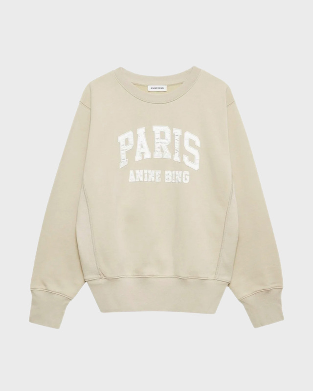 Anine Bing Sweater Harry Shrunken Paris Beige S