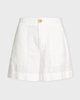 Vince Shorts Hemp Mid Rise Offwhite US 10 (EUR 42)
